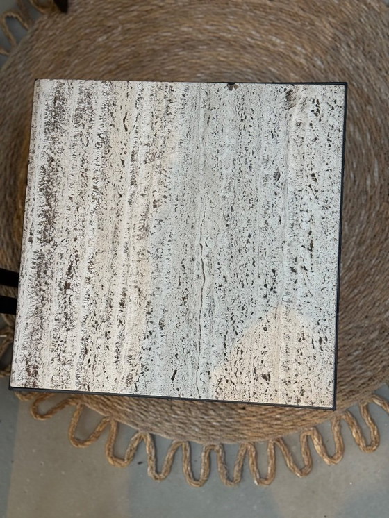 Image 1 of Vintage mimi set with travertine tops