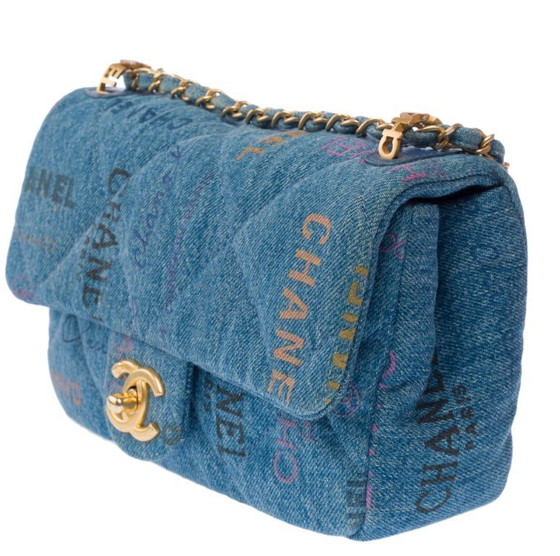 Image 1 of Borsa CHANEL Timeless/Classique in Denim Blu - 103192