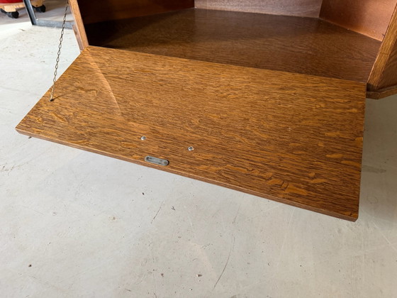 Vintage hoekkast jaren 60 – Opbergkast, Metaal, Hout (photo 11 of 12)