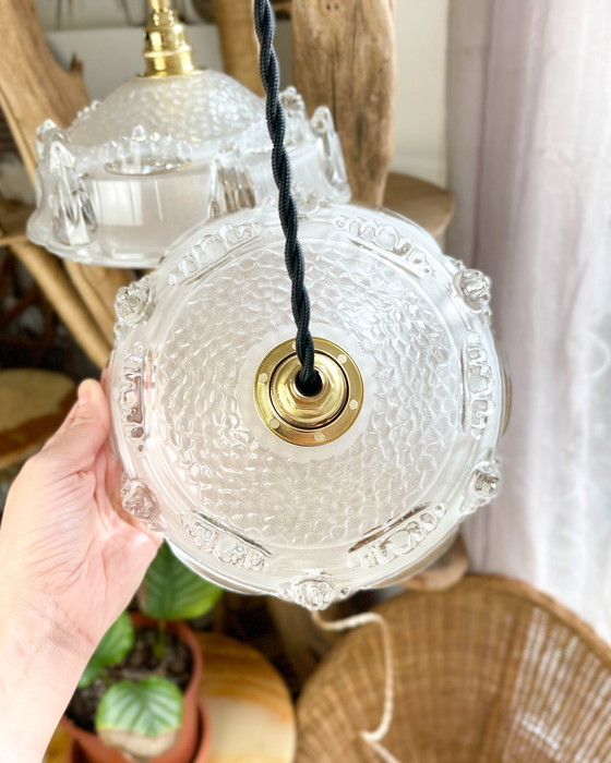 Image 1 of EZAN Vintage Glass Globe Pendant Customizable