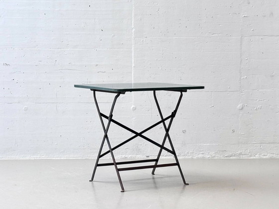 Image 1 of Folding metal garden tables, 1950s