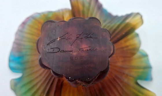 Image 1 of Emilio ROBBA en DAUM - Palm Tree Bowl van glaspasta