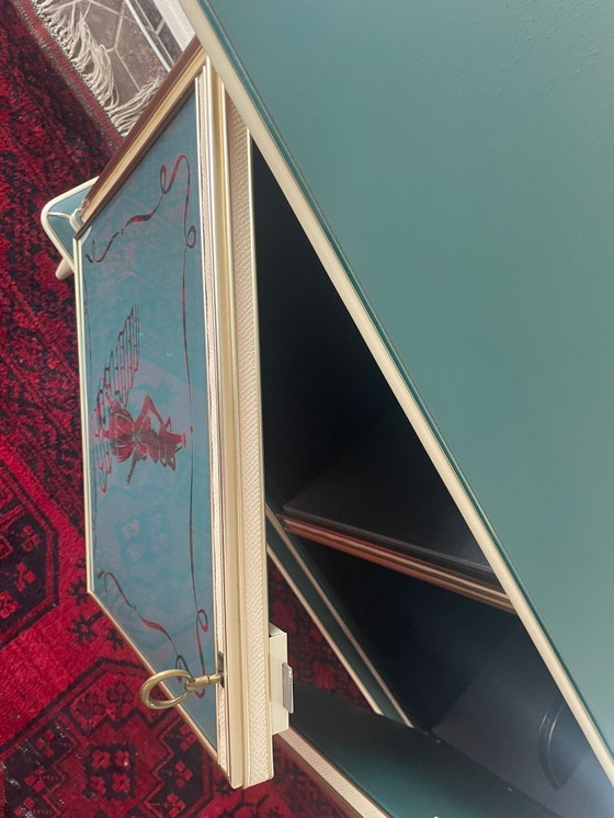 Image 1 of Credenza italiana di metà secolo con specchio — di Umberto Mascagni (anni '50-'60)