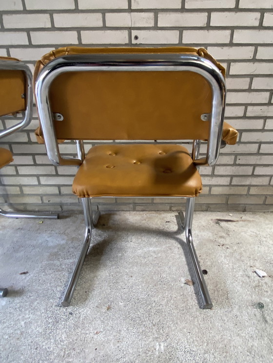 Image 1 of 4 vintage Jerry Johnson stoelen seventies