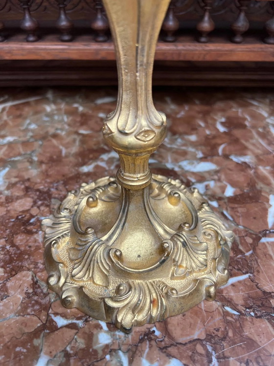 Lustre de style rococo. – Bougeoirs et chandeliers, Bronze (photo 6 of 8)