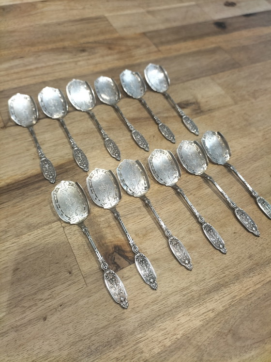 Image 1 of Juego de 12 tamices de azúcar de estilo antiguo