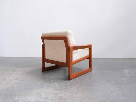 Image 1 of Vintage Holstebro Denemarken Teakhouten Loungestoel met armleuningen