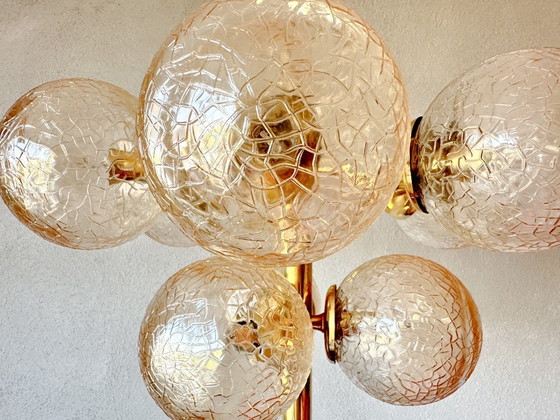 Vintage Kaiser Leuchten Sputnik – Pendant lamps, Glass, Brass (photo 5 of 14)