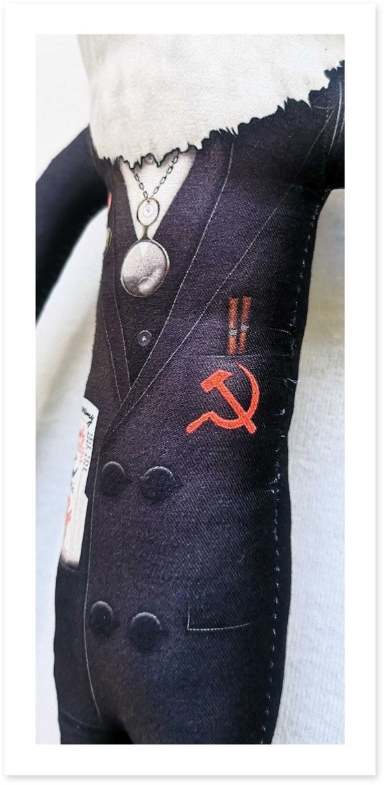 Image 1 of Karl Marx Gift | Handmade Art Doll | Marxist Gift | Philosopher Figurine | Academic Office Decor | Bookshelf Decor