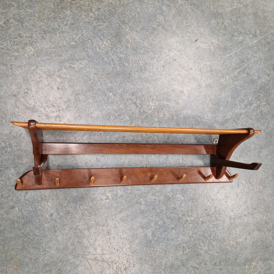 Image 1 of Appendiabiti danese vintage in teak degli anni '60