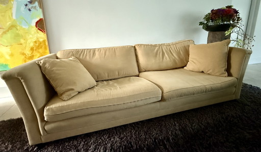 2x Canapé design Victor – Fornacci (couleur moutarde, tissu)