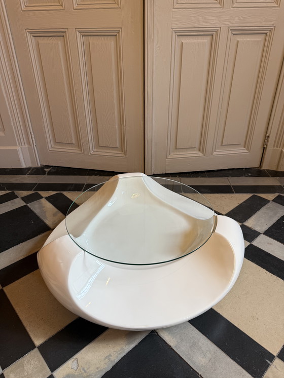 Image 1 of Salon tafel wit gelakt 70s