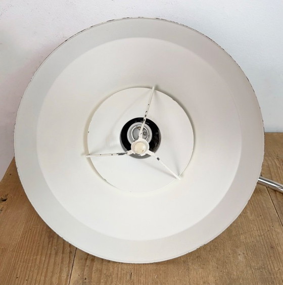 Image 1 of Grijze industriële bureaulamp van Elektrosvit uit de jaren 70, geschikt voor in een fabriek.