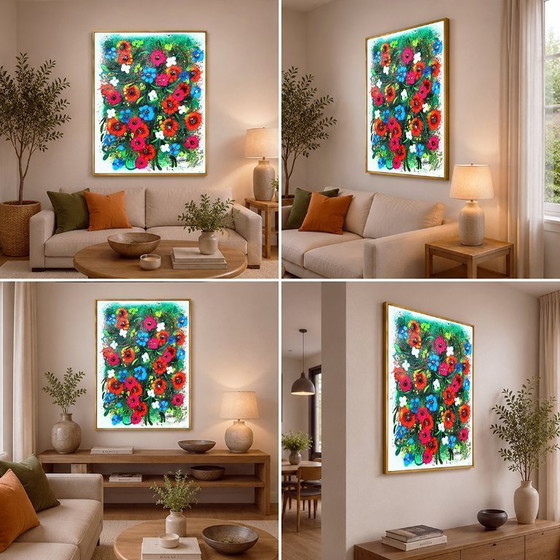 Image 1 of YOUTHONE – Wildblumensymphonie – Künstler-Leinwand