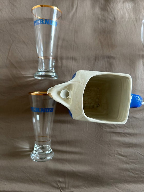 Image 1 of Oggetto da collezione: brocca d'acqua in ceramica Pernod Fils
