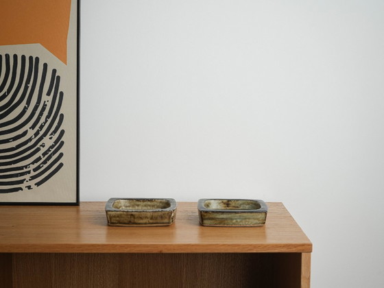 Bol en céramique, design danois, années 1960, fabriqué par Royal Copenhagen, Marron, Vintage (photo 9 sur 9)