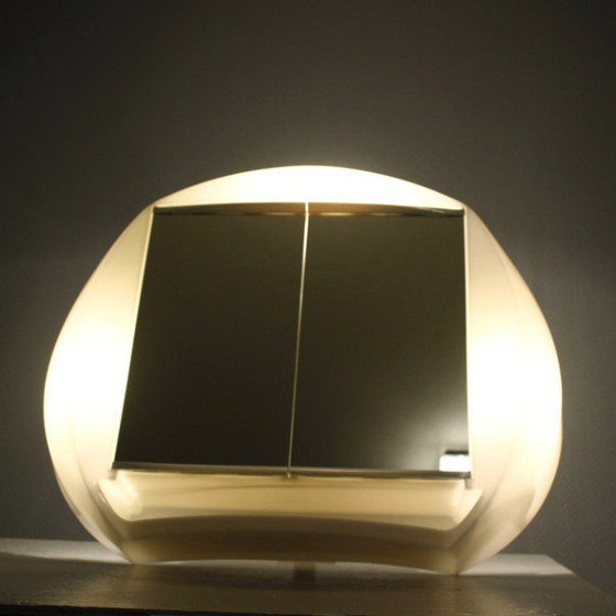 Allibert Design Space Age jaren 70 Paulin Verlichte Wandgemonteerde Badkamerkast – Wandkast, Glass, Plastic (photo 2 of 22)