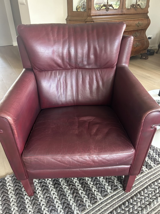 Leolux Jacaranda 2.5-seater leather sofa and armchair. – 2 seaters (photo 4 of 8)