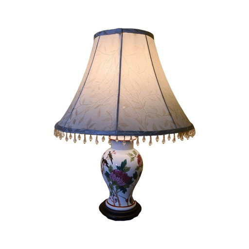Lampe de table en porcelaine d'Art de Rodez, 1980
