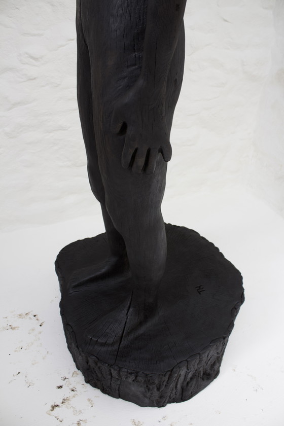 Image 1 of Grande figura in frassino scolpita IV