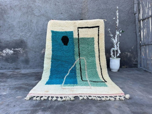 Tapis marocain en laine natural 250cmx150cm