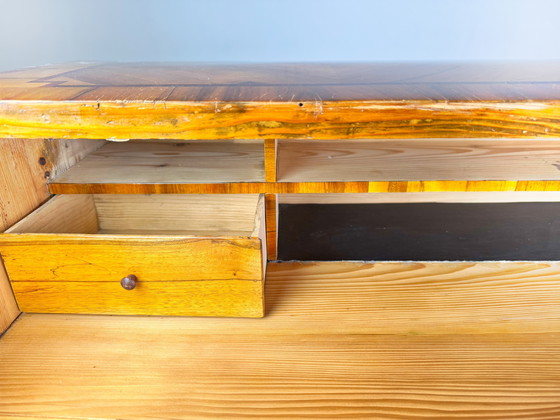 Image 1 of Cómoda secreter barroca original de 1700 en nogal antiguo