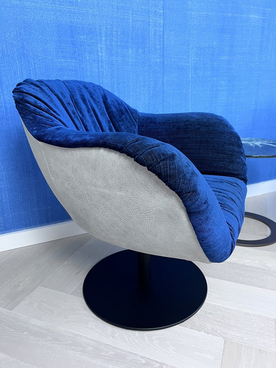 Image 1 of 2x Tommy M. armchair Lola by Thomas Machalke - Fabric & Leather