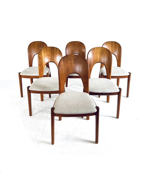 6x chaises vintage 'Morten', Koefoeds Hornslet '70s