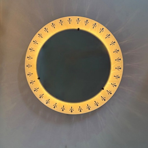 Illuminated mirror by Ernest Igl for Hillebrand , 1970s