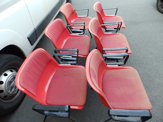 Image 1 of 6 Chaises Modus Osvaldo Borsani SM 203 para Tecno