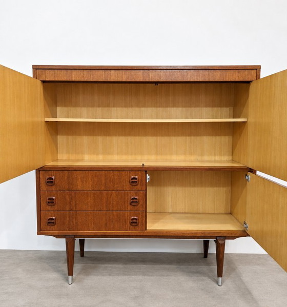Armadi contenitori Mid Century Modern in legno, Metallo, Marrone (foto 9 di 9)