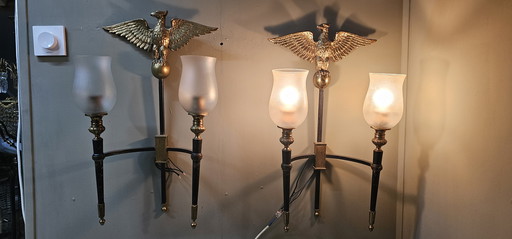 2 wall lamps early 20th century