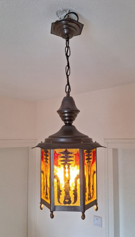 Image 1 of Lampada da sala/ Lampada da sala, originale della Scuola di Amsterdam.