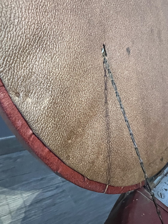 Image 1 of Circo vintage opberg poef zitzetel voetenbank jaren 50 60