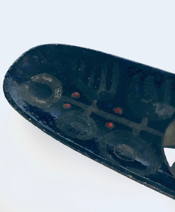 Image 1 of Plat XL en céramique d'atelier, conçu par Rogier Vandeweghe pour Perignem Studios, Belgique, années 1960