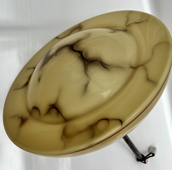 Image 1 of Plafonnier Art déco avec décor fumé (env. années 1930)
