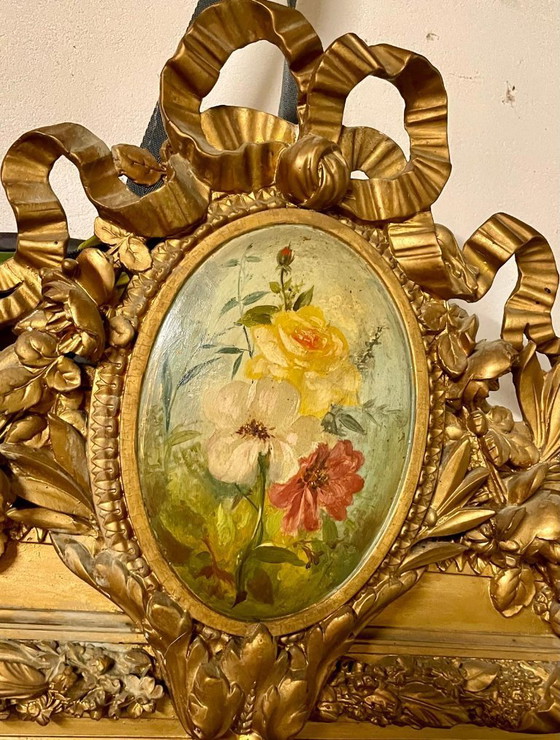 Image 1 of Gigantische Antieke Franse Spiegel - 220H x 115B