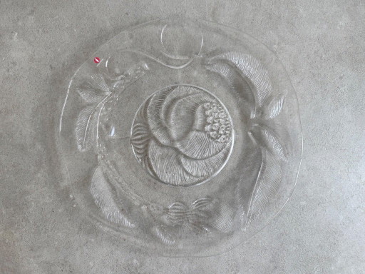 1x Oiva Toikka for Iittala Pioni Large Plate / Serving Plate – tafelwaar, Glass, Vintage (photo 2 of 6)