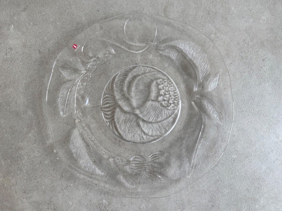 1x Oiva Toikka for Iittala Pioni Large Plate / Serving Plate – Tableware, Glass, Vintage (photo 2 of 6)
