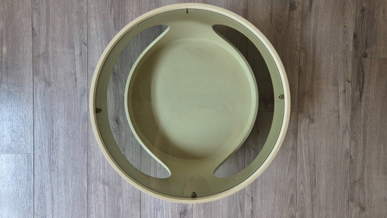 Jaren '60 Space Age OPAL Bijzettafel Model LUNA – Wood, Plastic (photo 4 of 14)