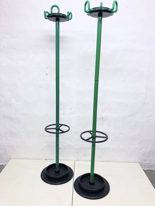 2 Coat Racks from Rexite Design Barbieri Marianelli in Green
