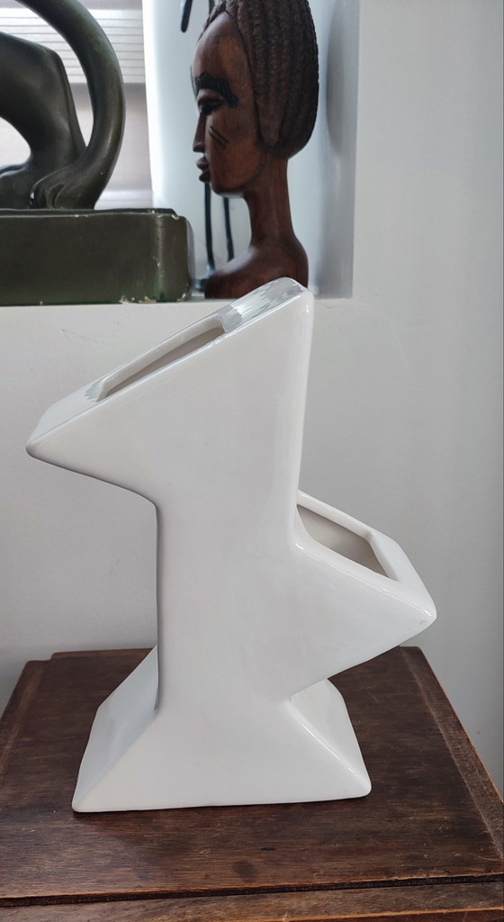 Image 1 of Art Deco ceramic double vase