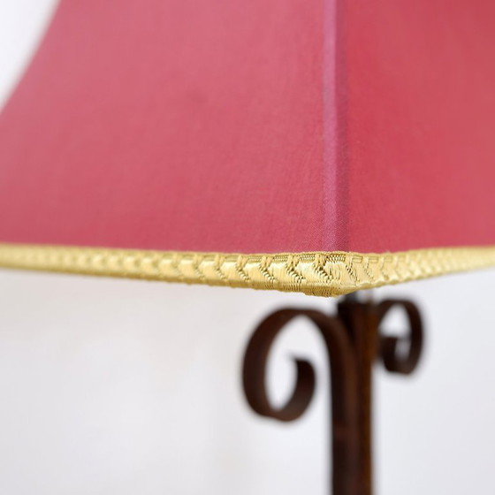 Image 1 of Grote smeedijzeren tafellamp