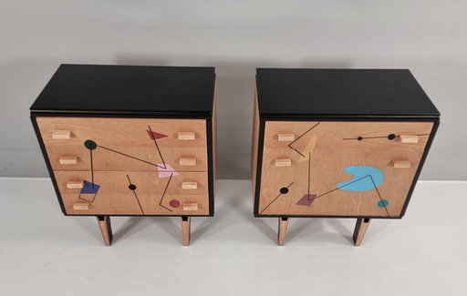 Bedside tables, 1970s, Set of 2