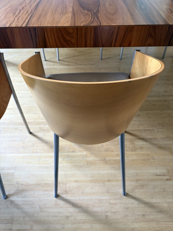 Juego de 6 sillas King Costes de Philippe Starck para Driade – Sillas de comedor, Leather, Metal (photo 13 of 15)