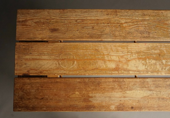 Image 1 of Vintage Scandinavian Solid Pine Bench. 1960s