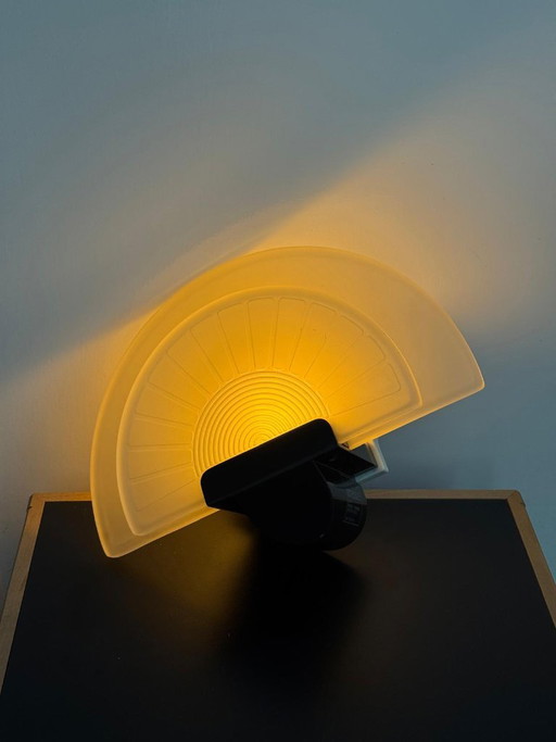 Arteluce ''Diva'' Wall Lamp By Ezio Didone Italy 1980s – wandlampen, Glass, Plastic (photo 2 of 11)