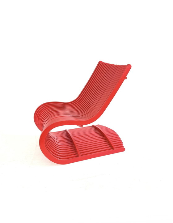 Image 1 of Vintage parametric armchair, Piegatto '80s style