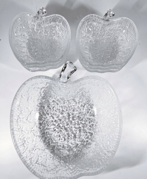 7-piece glass fruit salad Bowls set "apple" Made in Italy (photo 10 of 10)