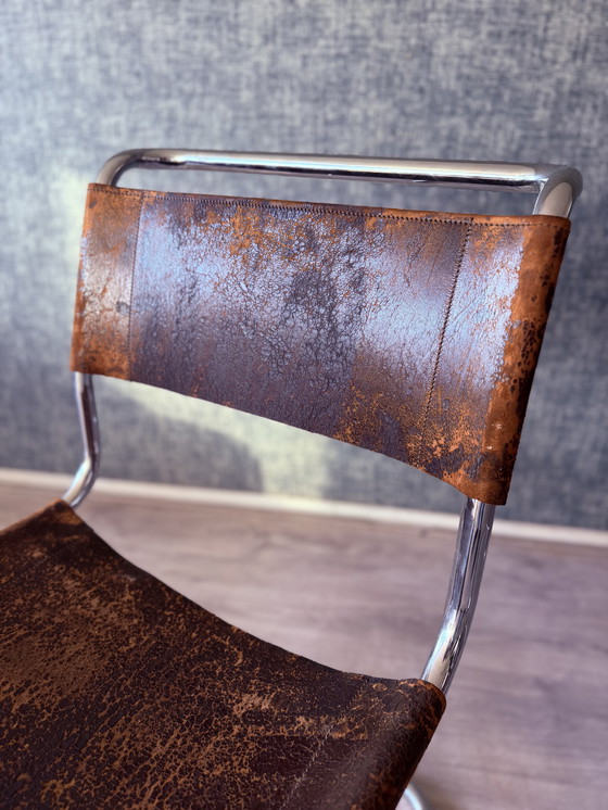 Image 1 of Vintage Thonet S33 van Mart Stam, met een bijzondere patina, circa jaren 60.